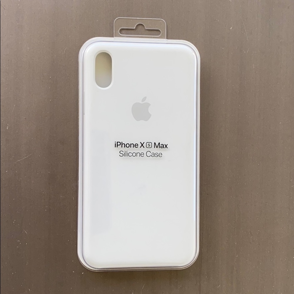 Apple OEM iPhone XS Max White Silicone Case (New)